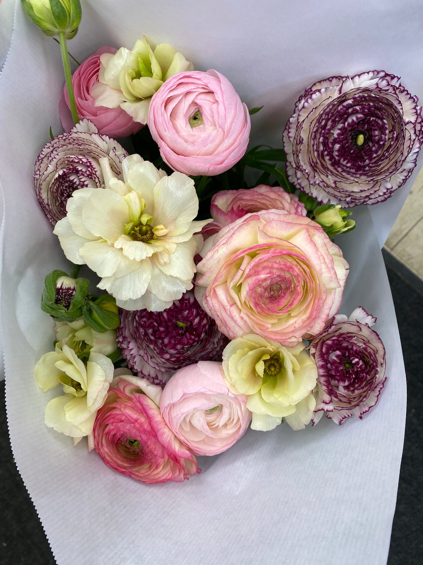 Ranunculus & Butterfly Bouquet