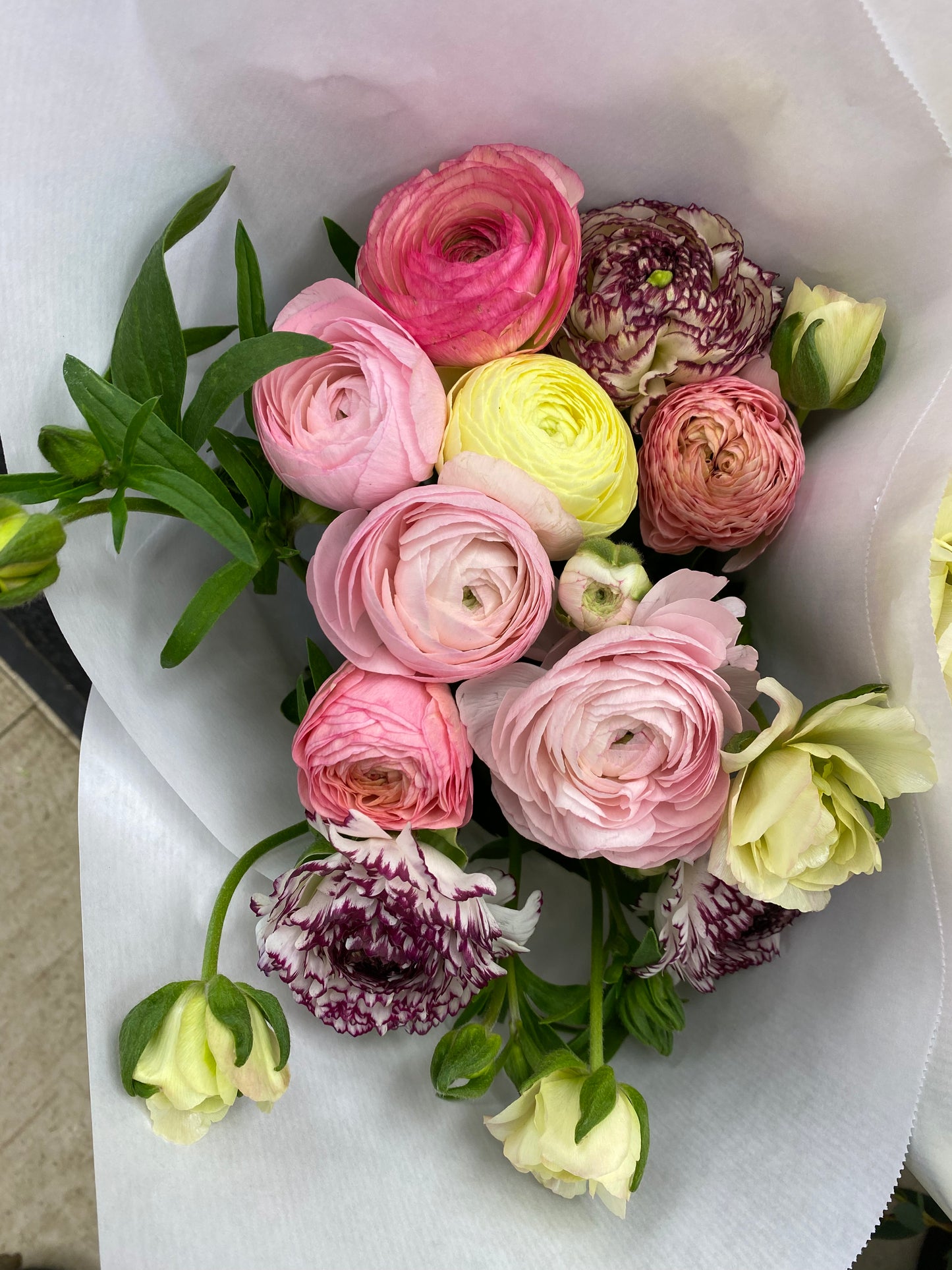 Ranunculus & Butterfly Bouquet
