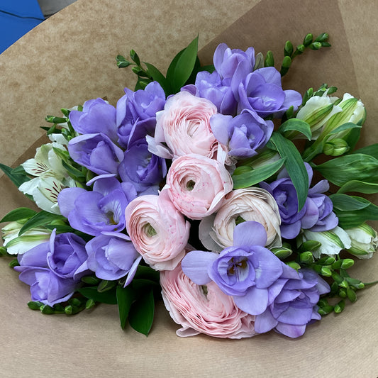 Ranunculus and Freesia Bouquet