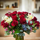 Deluxe red rose arrangement