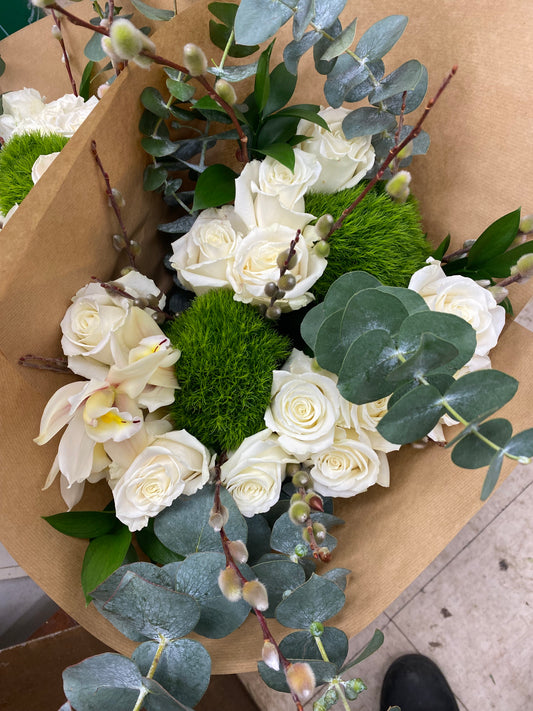 White Rose Bouquet
