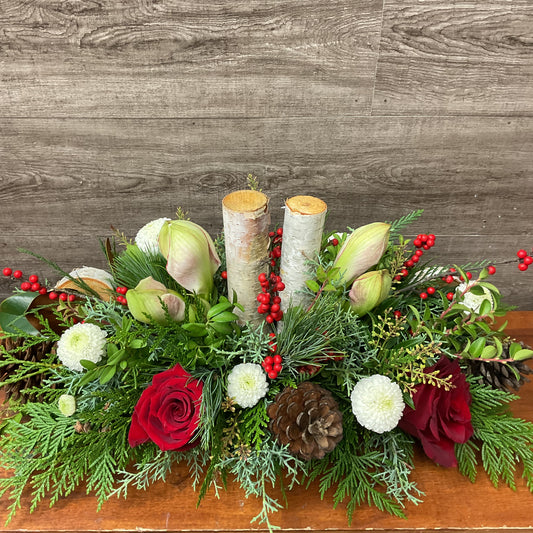 Birch Wood Centrepiece