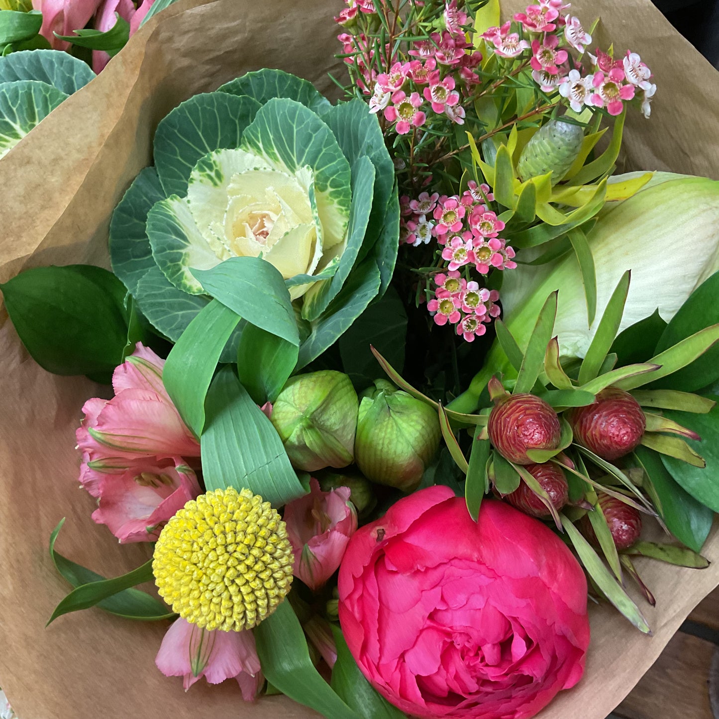 Amaryllis & Peony Bouquet